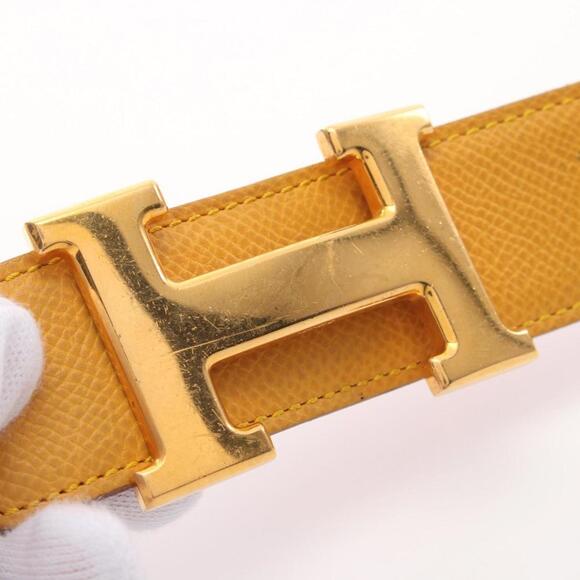 HERMES Red Leather Belt - Picture 9 of 11